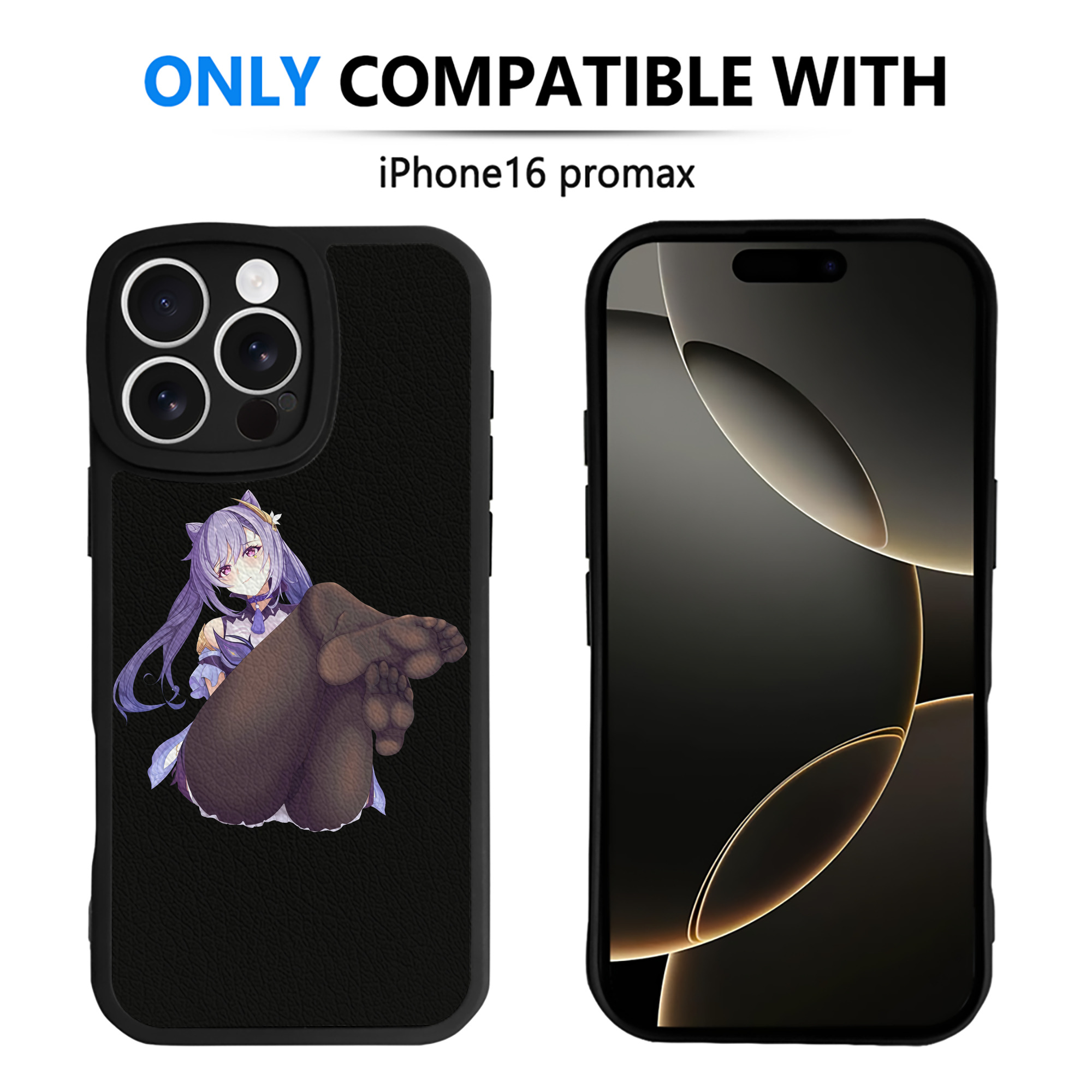 げんし神 刻晴 こくせい genshin Kokusei 【iPhone 16シリーズ対応】シリコンスマホケース（レザー調） 材質：シリコン